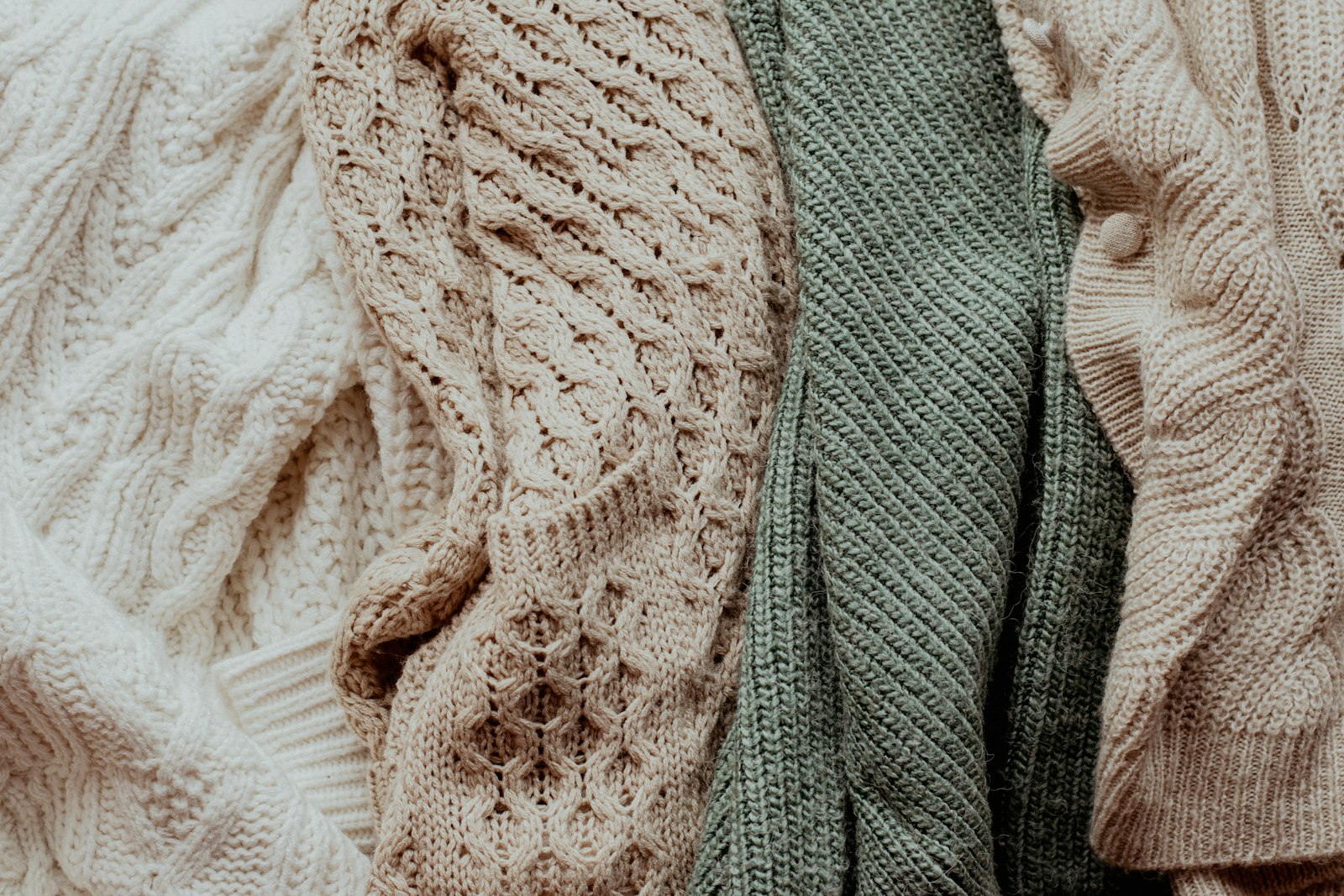 Chunky cable-knit sweaters